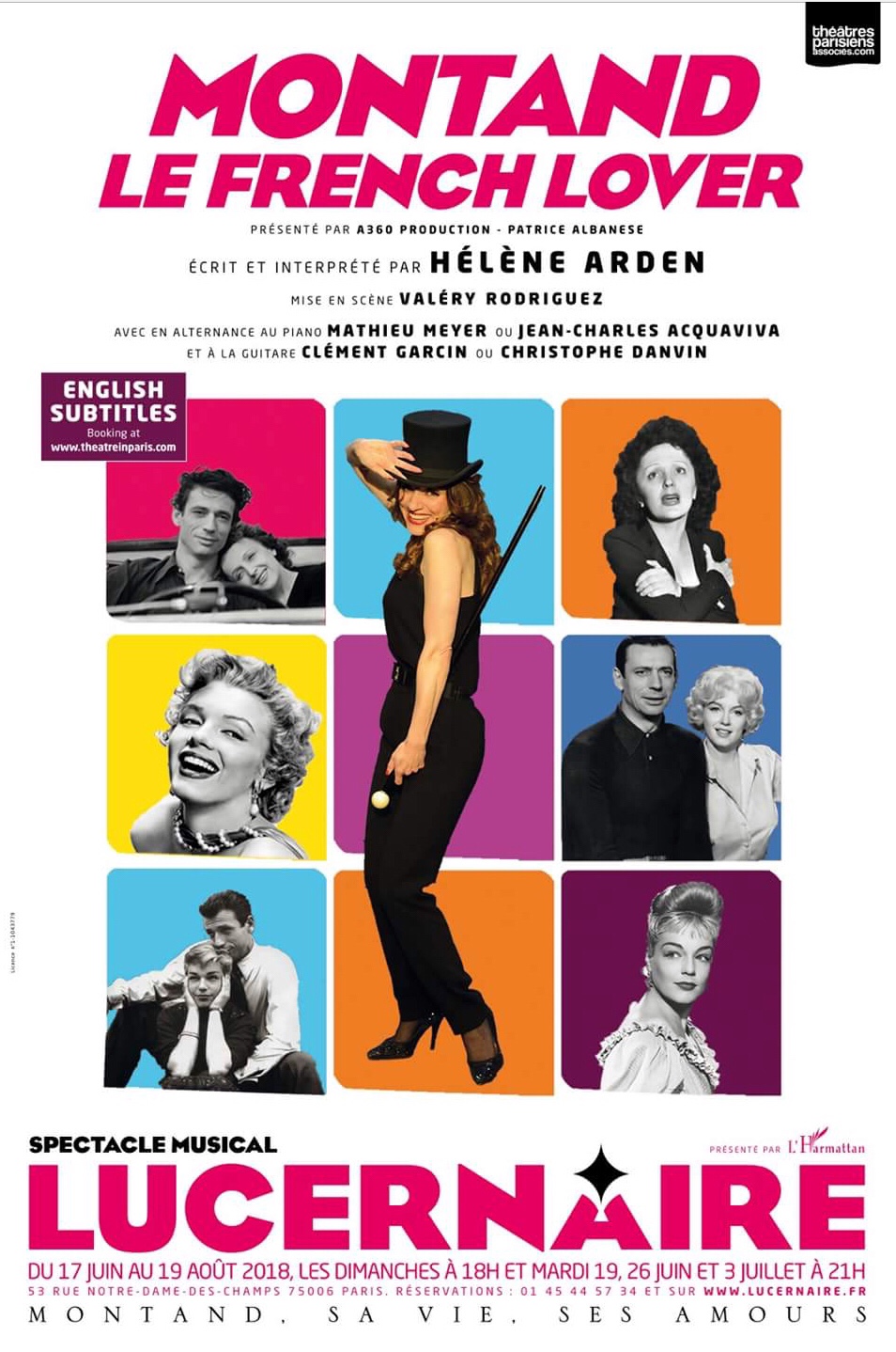 « Montand Le French Lover » De Et Avec Helene Arden; Au Théâtre Lucernaire