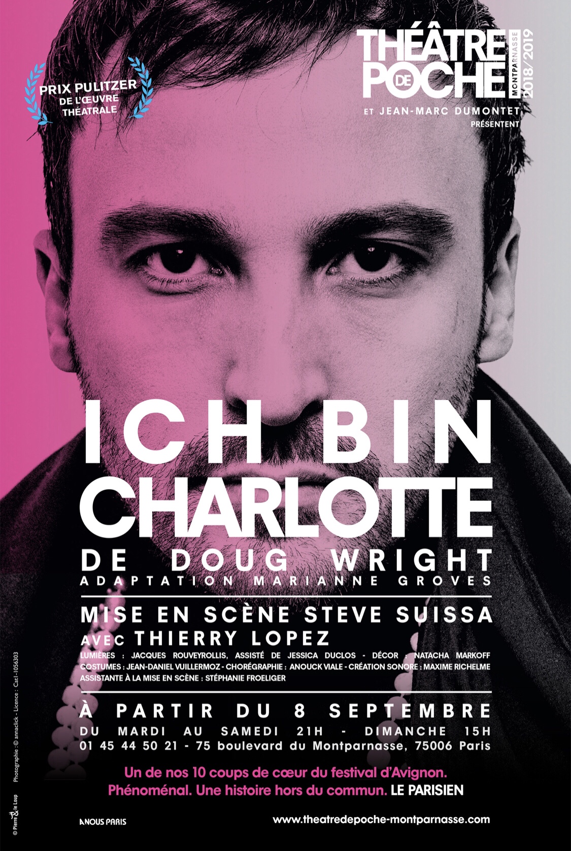 « Ich Bin Charlotte » De Doug Wright; Au Poche Montparnasse