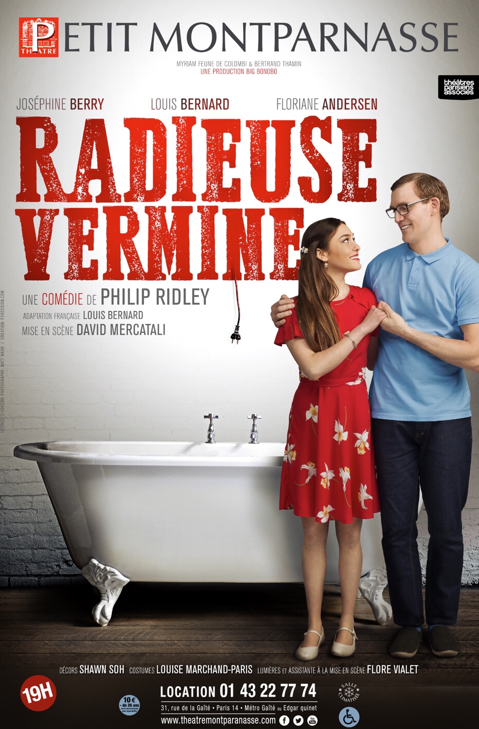 « Radieuse Vermine » De Philip Ridley au Petit Montparnasse