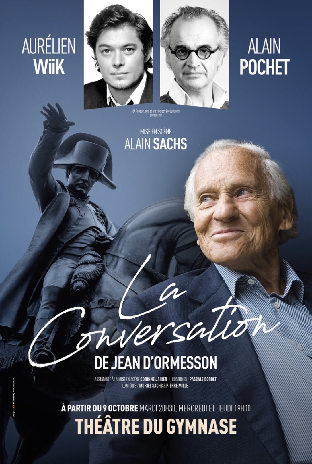 « La Conversation » de Jean D’Ormesson; au Théâtre Du Gymnase