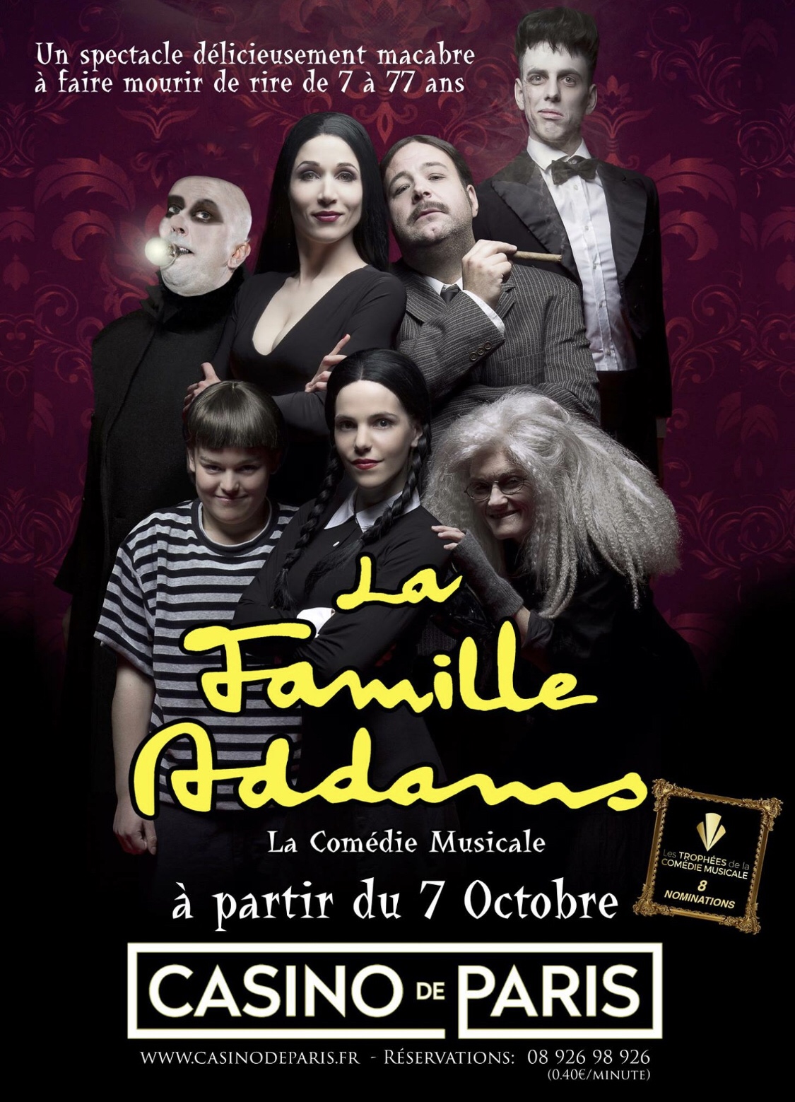 « La Famille Addams, La Comédie Musicale » Au Casino De Paris