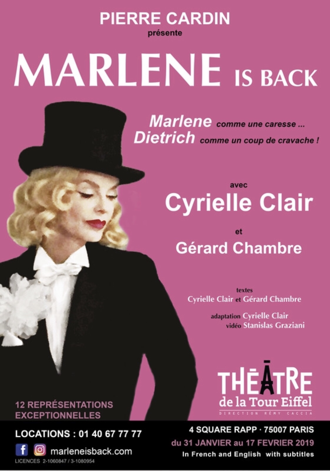 « Marlène Is Back » au Théâtre De La Tour Eiffel