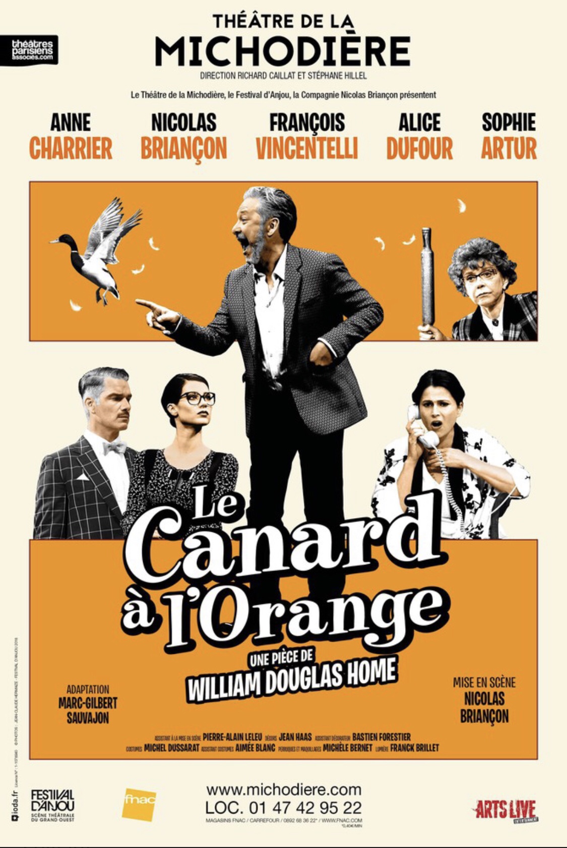 « Le Canard à L’Orange » au Théâtre De La Michodière
