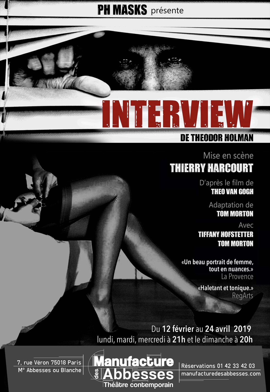 « Interview » de Theodor Holman; à La Manufacture Des Abbesses