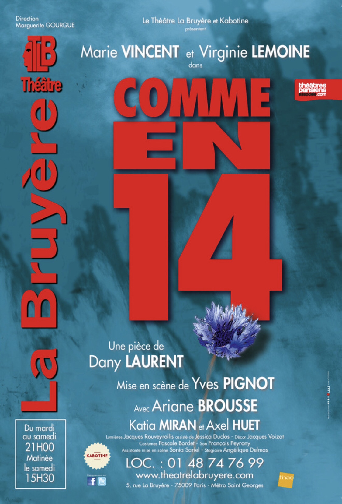 « Comme En 14 » au Théâtre La Bruyère