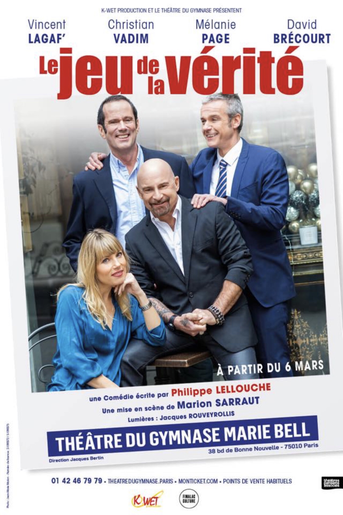 « Le Jeu De La Vérité » au Théâtre Du Gymnase