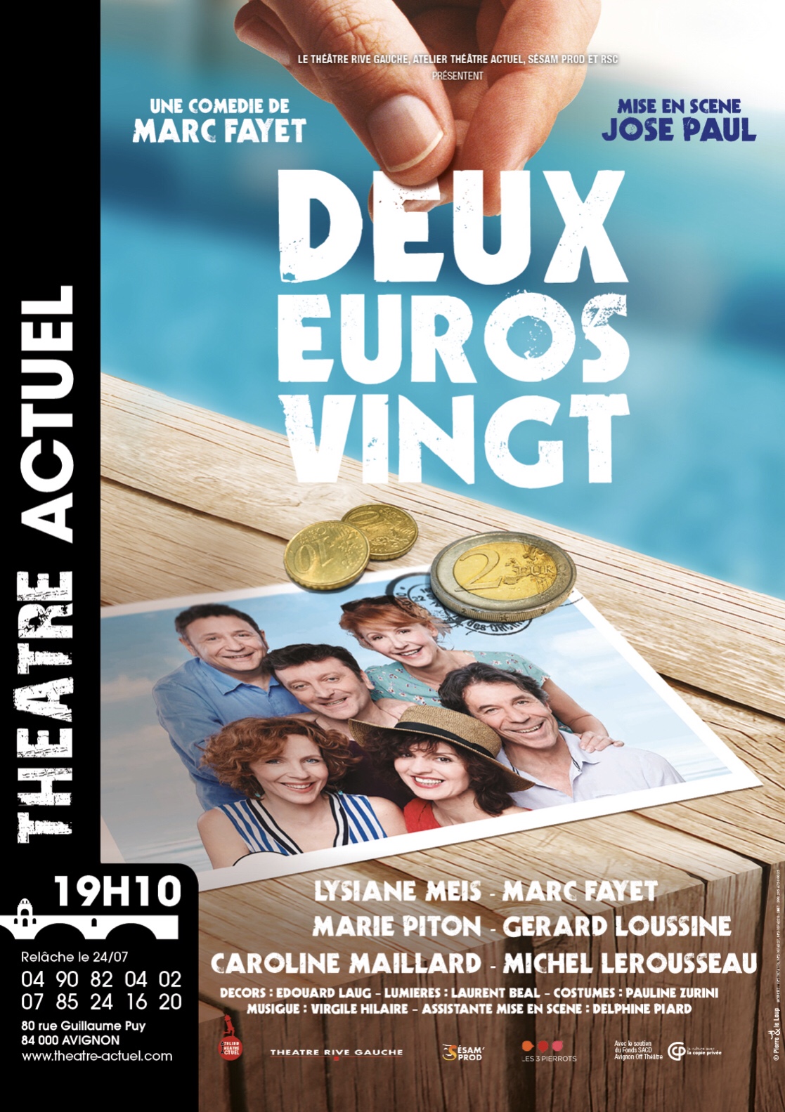 « Deux Euros Vingt » de Marc Fayet au Théâtre Actuel