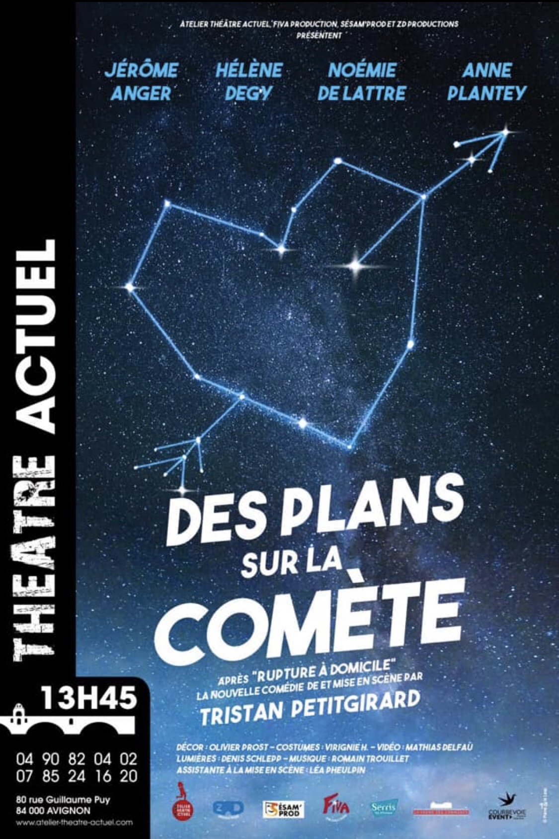 « Des Plans Sur La Comète » au Théâtre Actuel