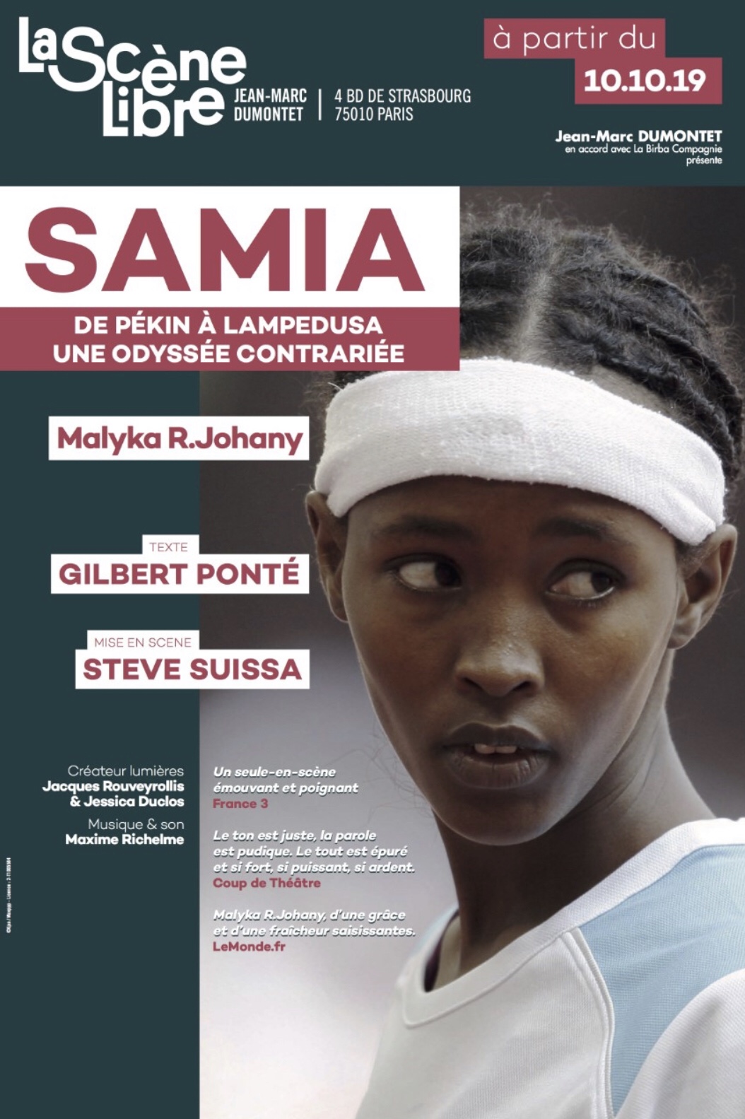 « Samia : De Pékin à Lampedusa » à La Scène Libre