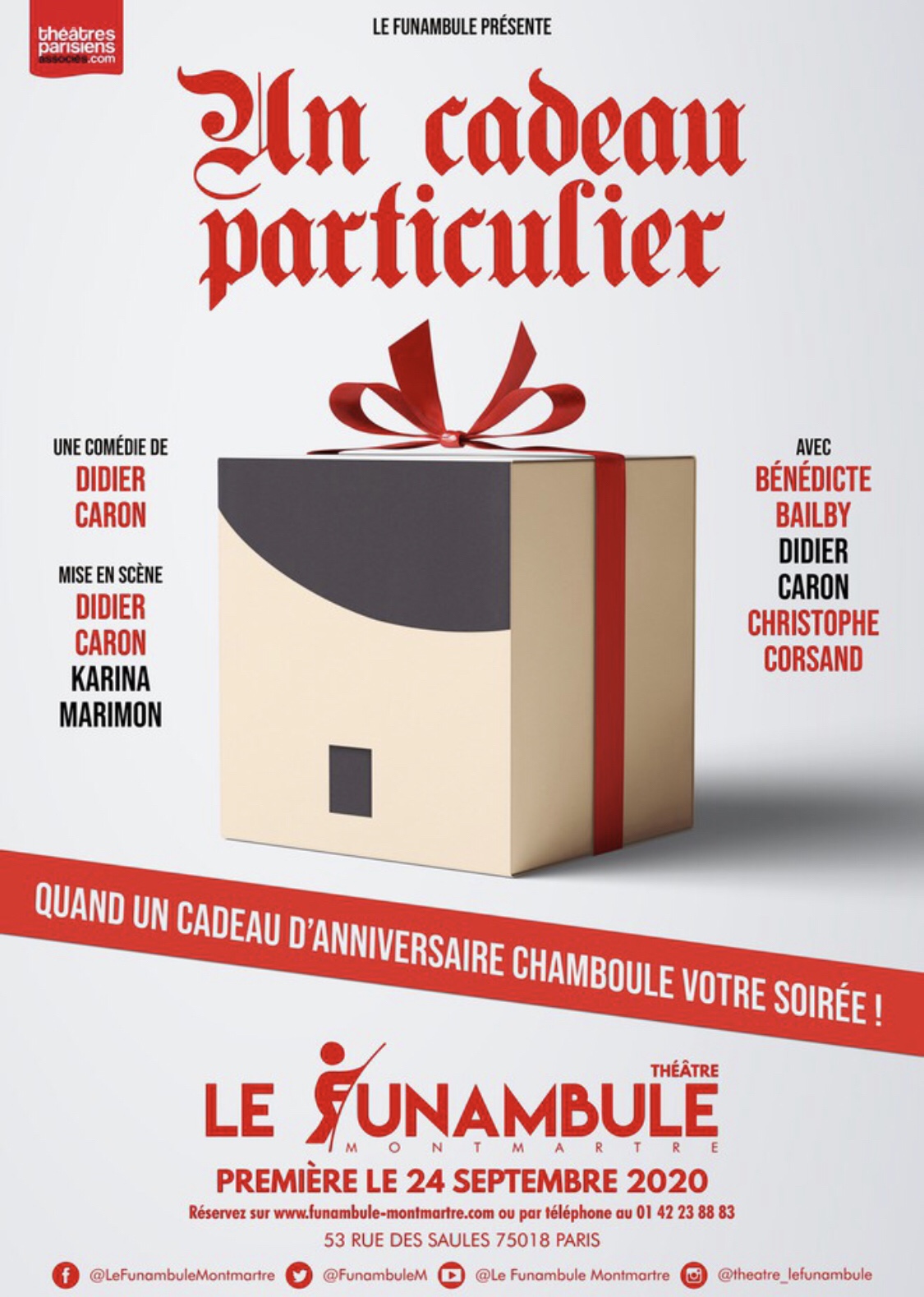 « Un Cadeau Particulier » au Théâtre Le Funambule Montmartre