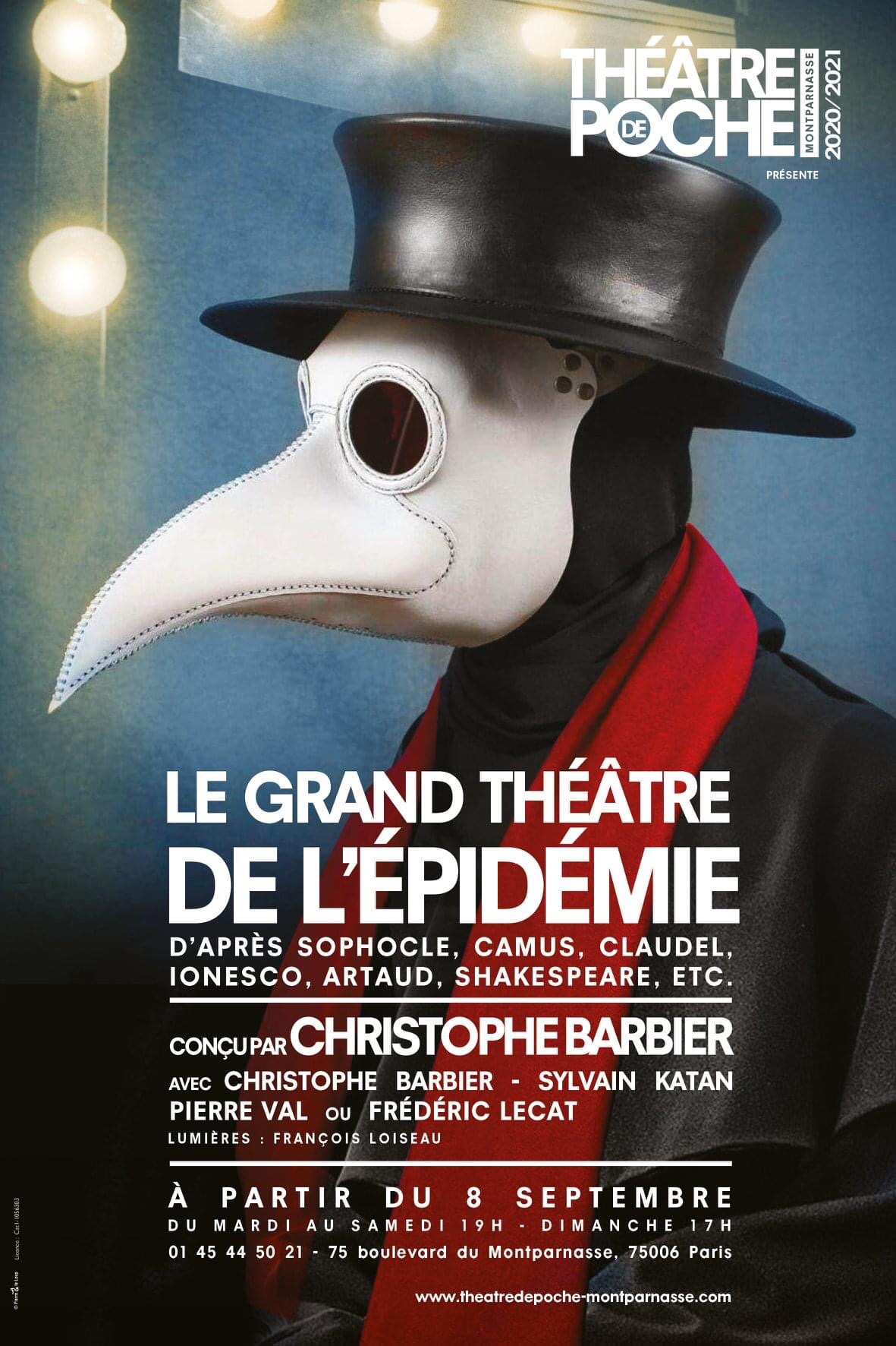 « Le Grand Théâtre De L’Epidémie » au Théâtre de Poche Montparnasse