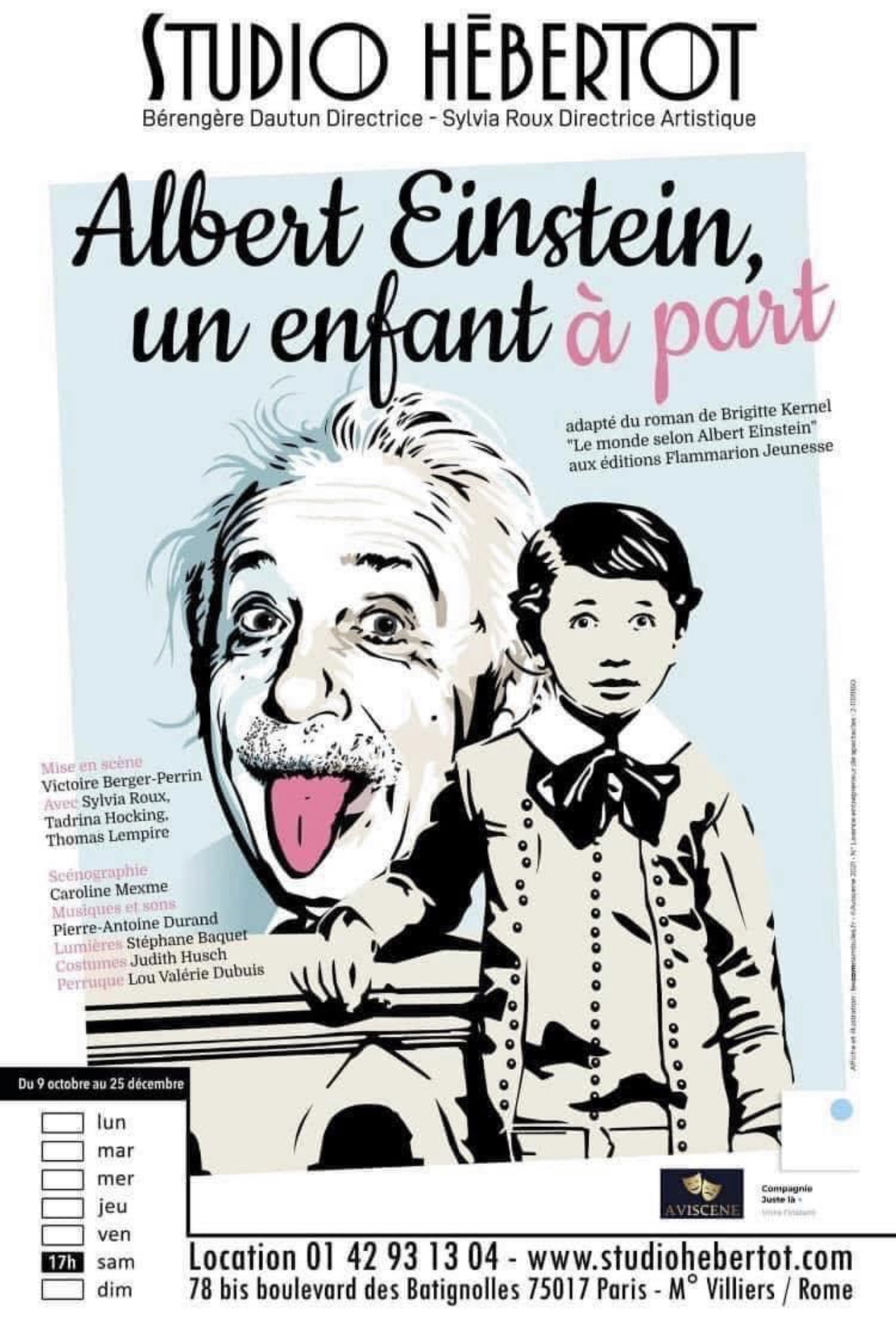 « Albert Einstein, Un Enfant à Part » au Studio Hebertot
