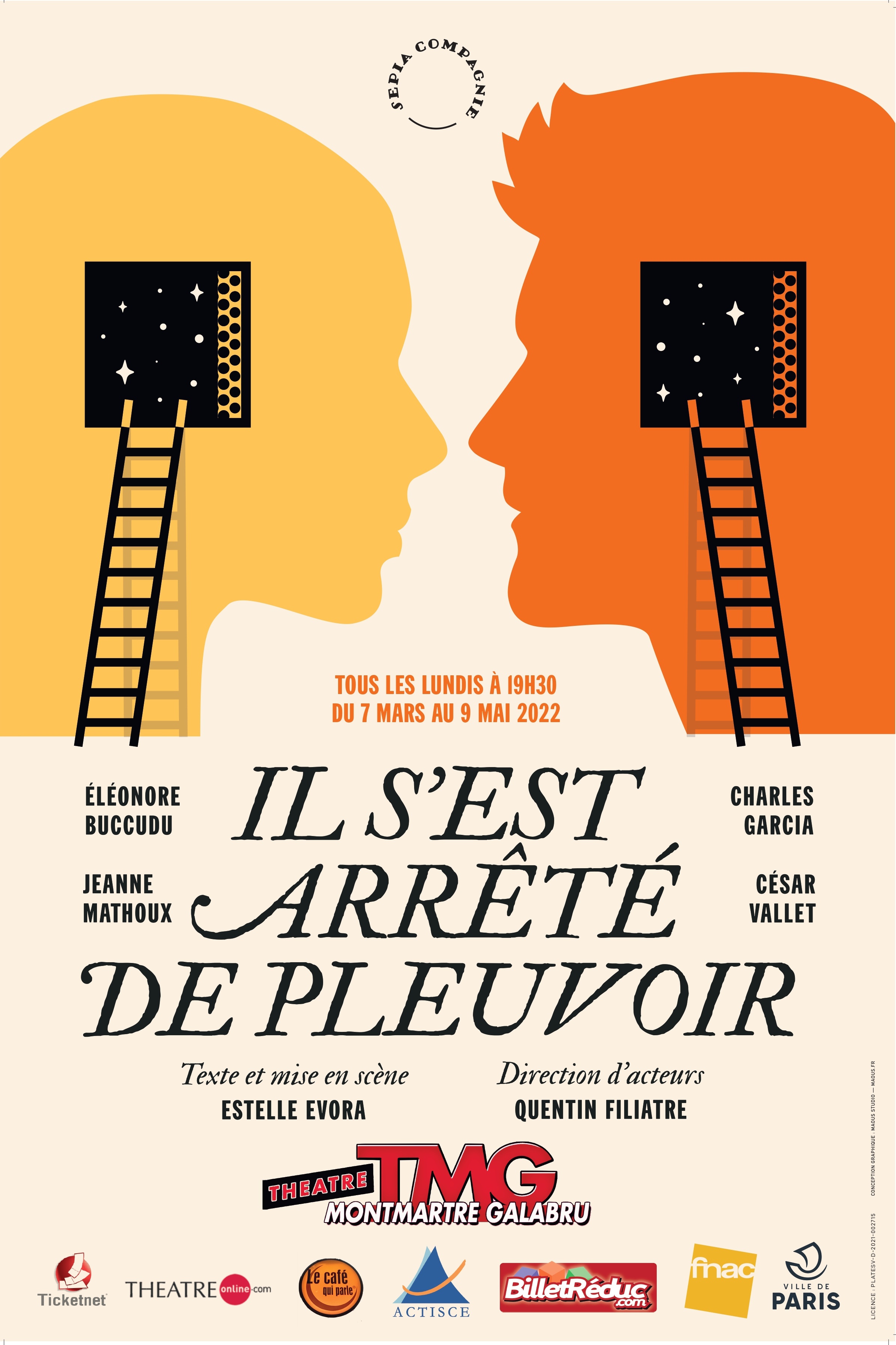 « Il s’est arrêté de Pleuvoir » au Théâtre Montmartre Galabru