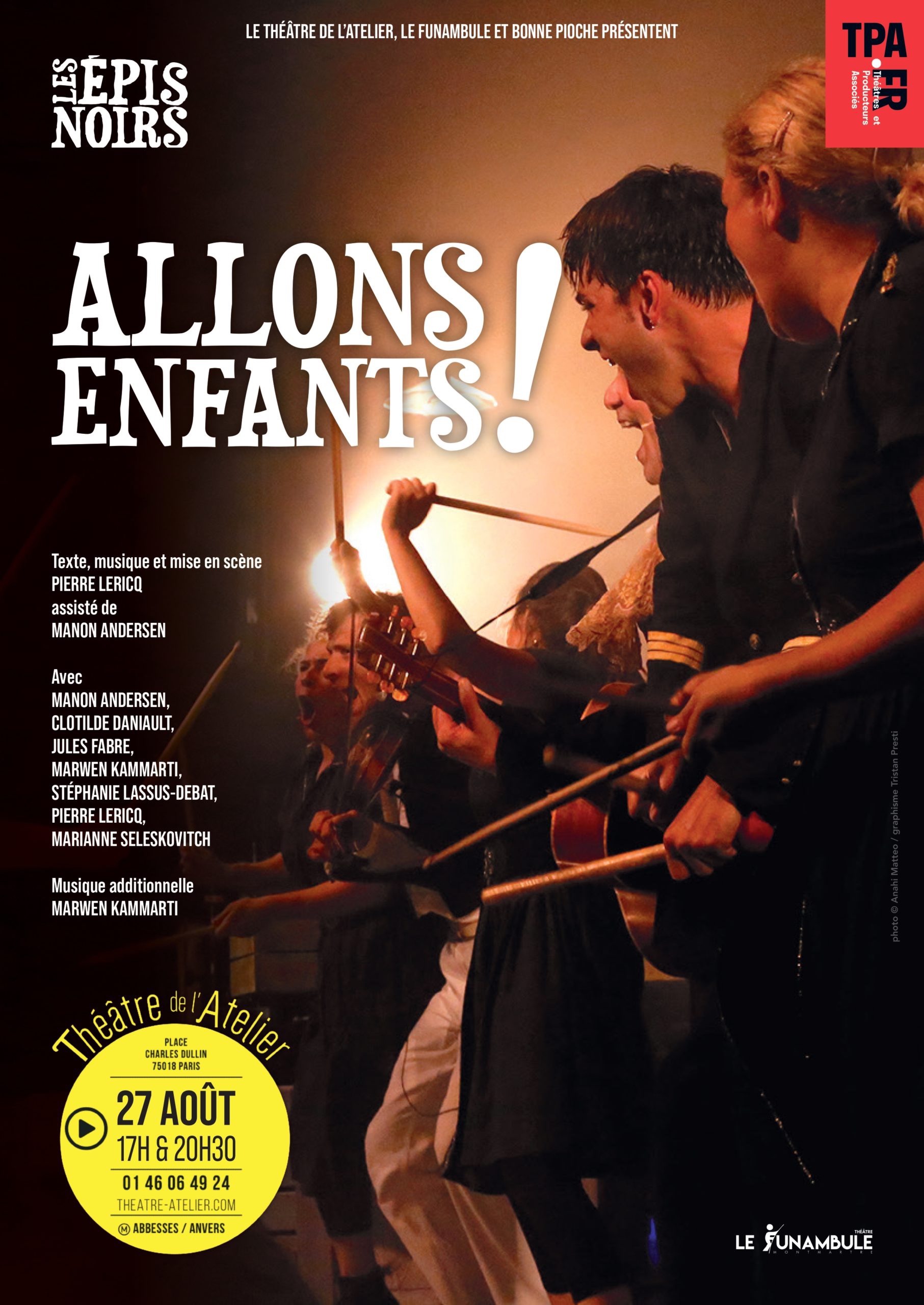 « Allons Enfants !» au Théâtre de L’Atelier