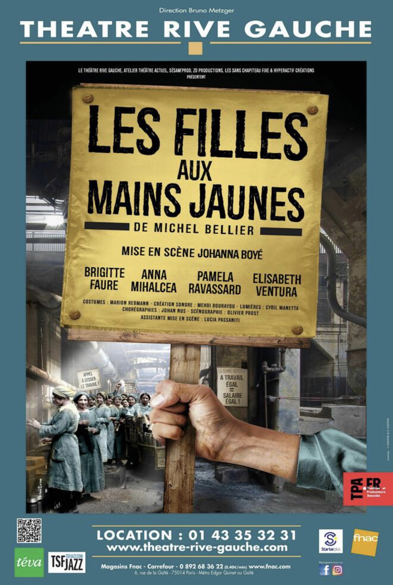 « Les Filles Aux Mains Jaunes » au Théâtre Rive Gauche