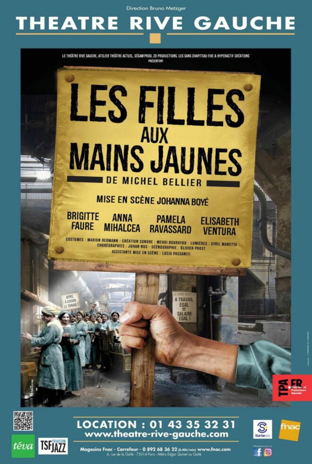 « Les Filles Aux Mains Jaunes » au Théâtre Rive&nbsp;Gauche
