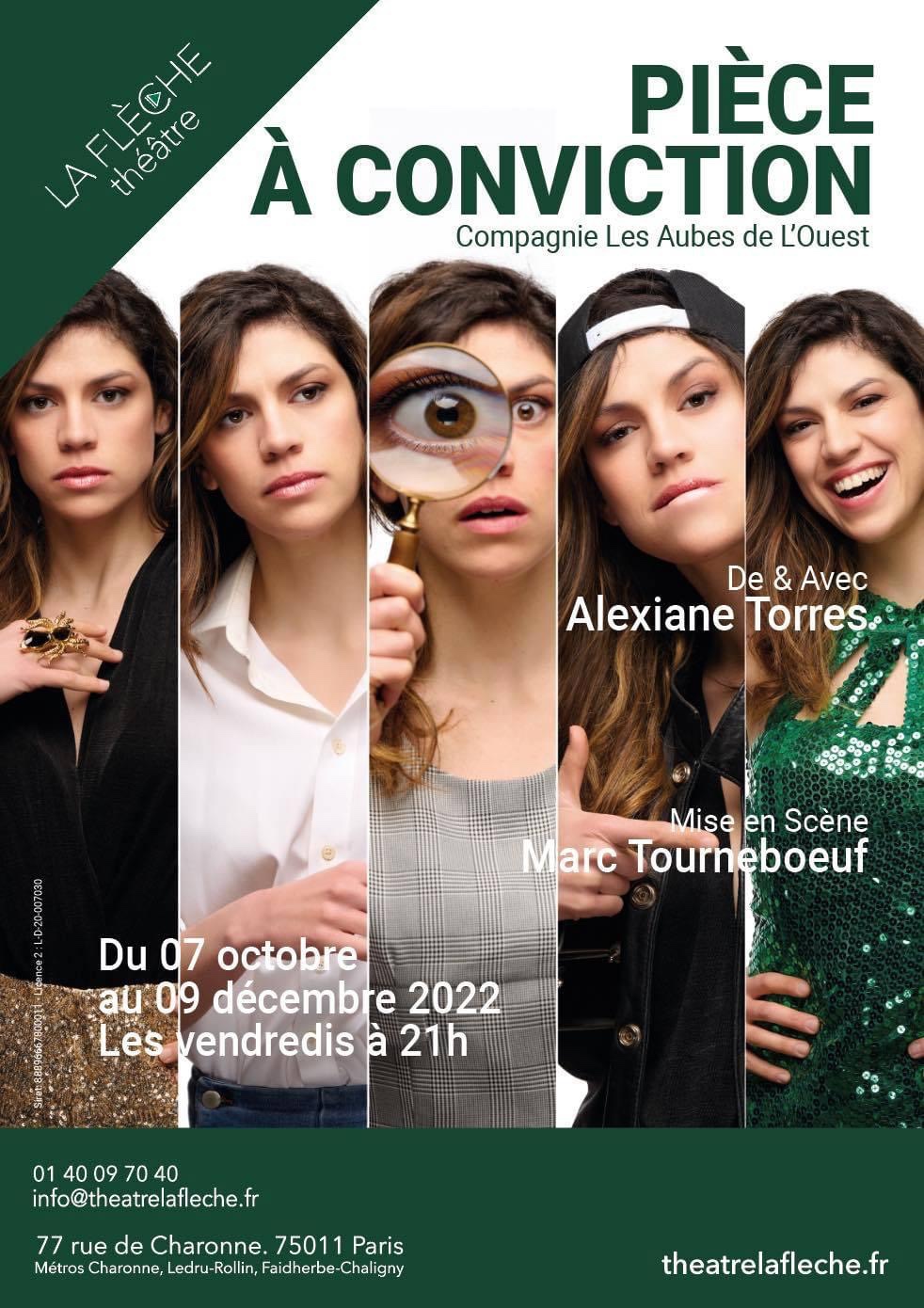 « Pièce à Conviction » au Théâtre La Flèche