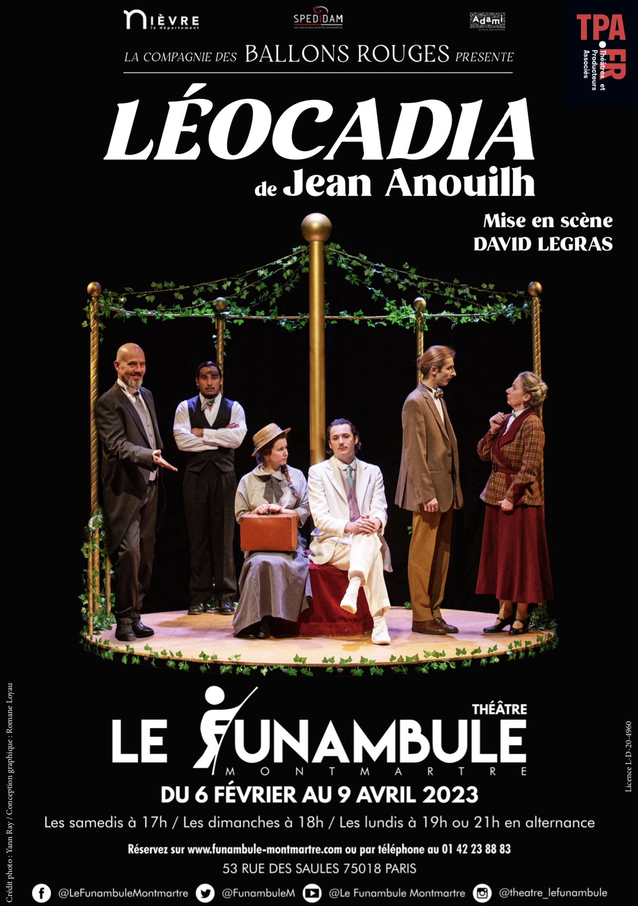 « Leocadia » au Funambule Montmartre