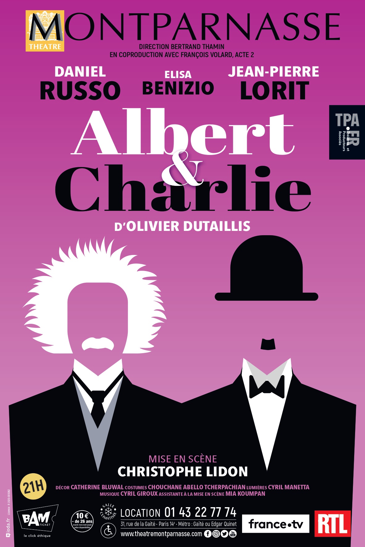 « Albert et Charlie » au Théâtre Montparnasse