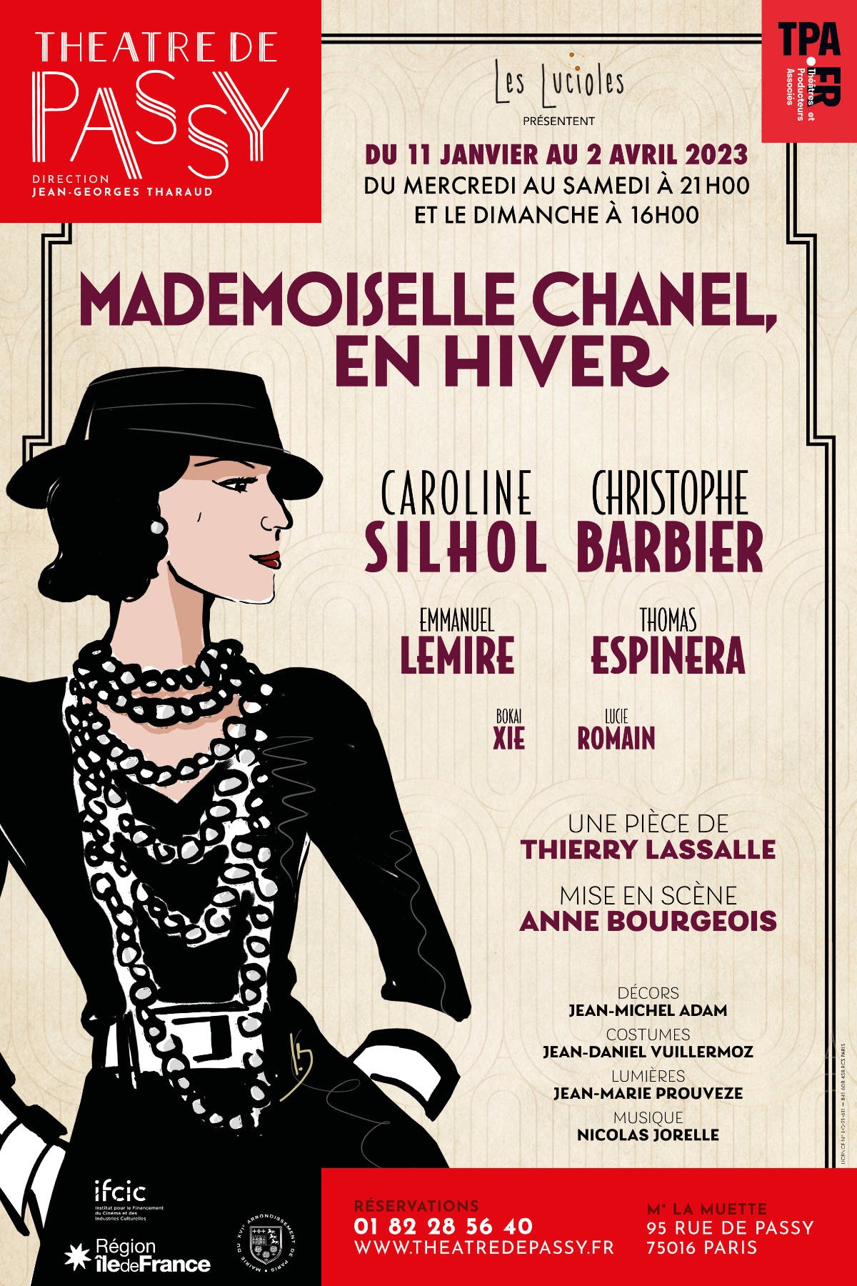 « Mademoiselle Chanel en Hiver » au Théâtre De Passy