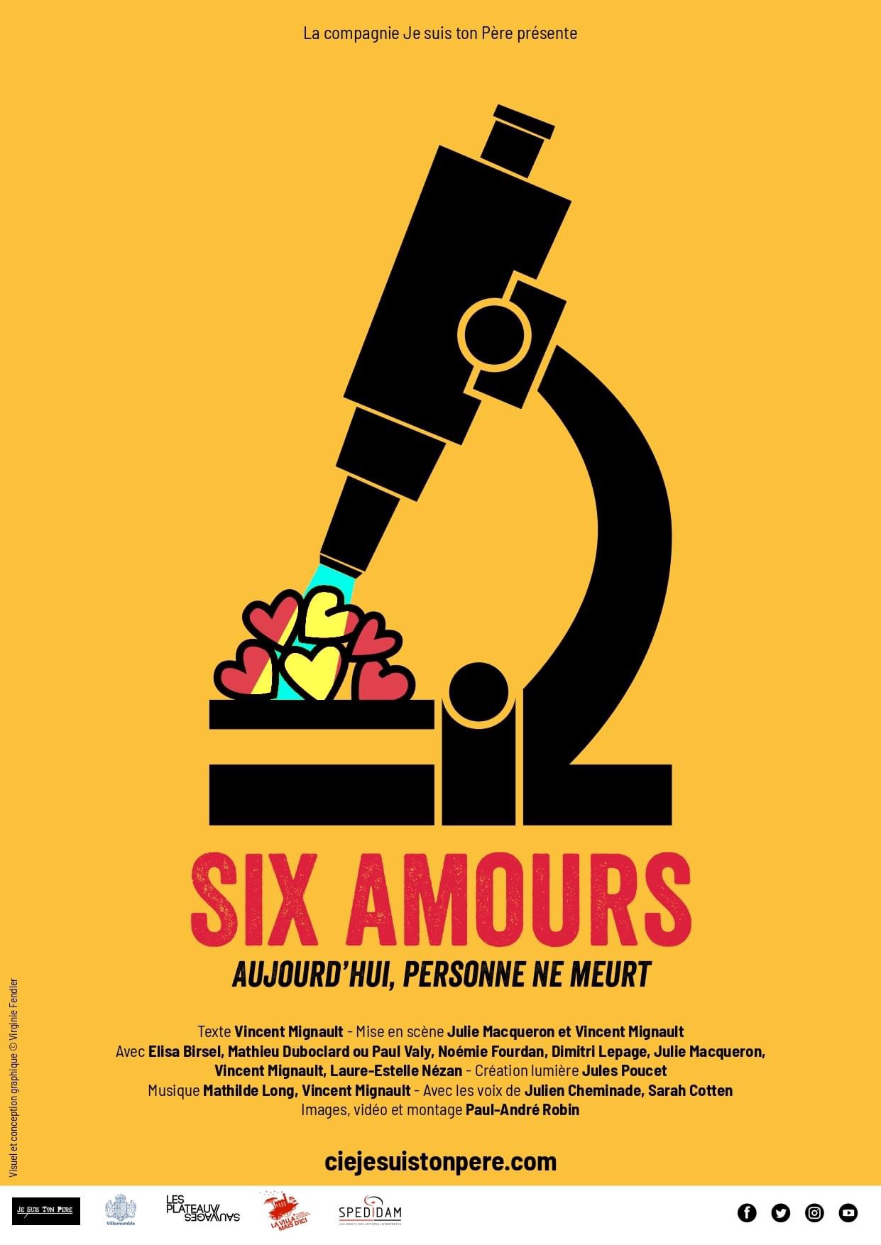 « Six Amours » à L’Espace Roseau Teinturiers