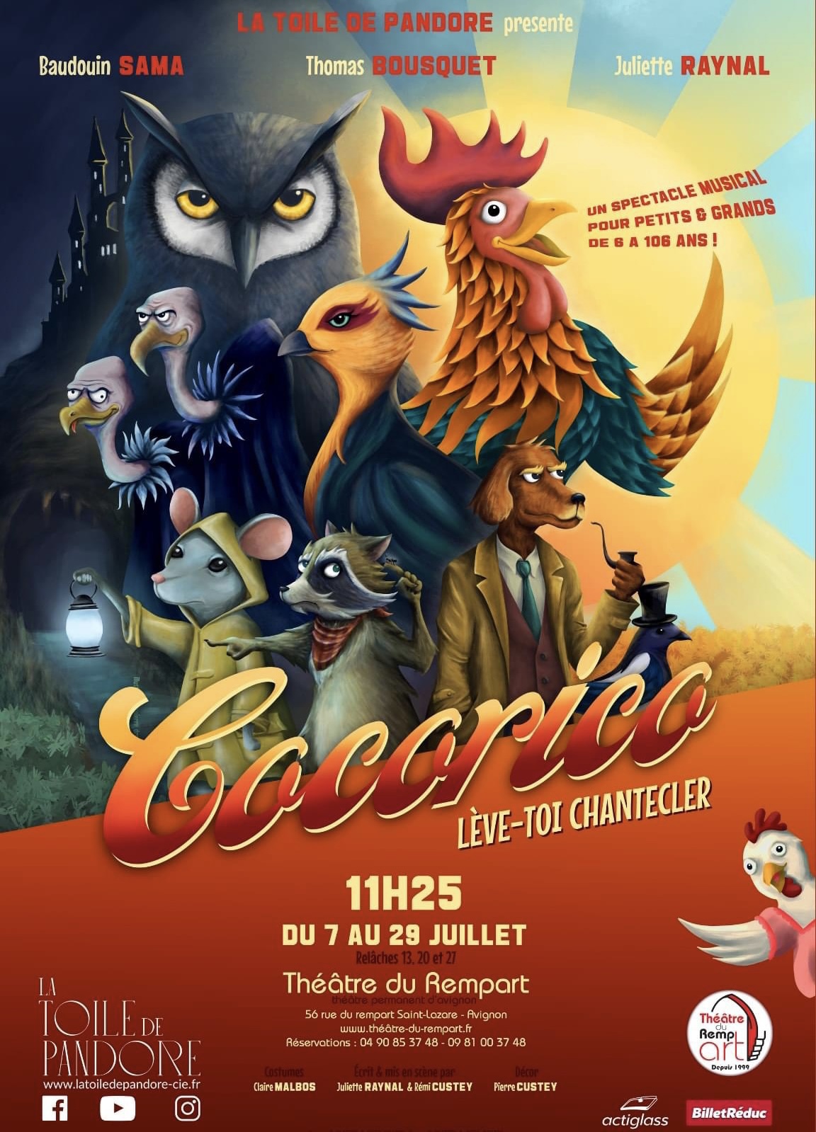 « Cocorico : Lève-Toi Chantecler » au Théâtre du Rempart