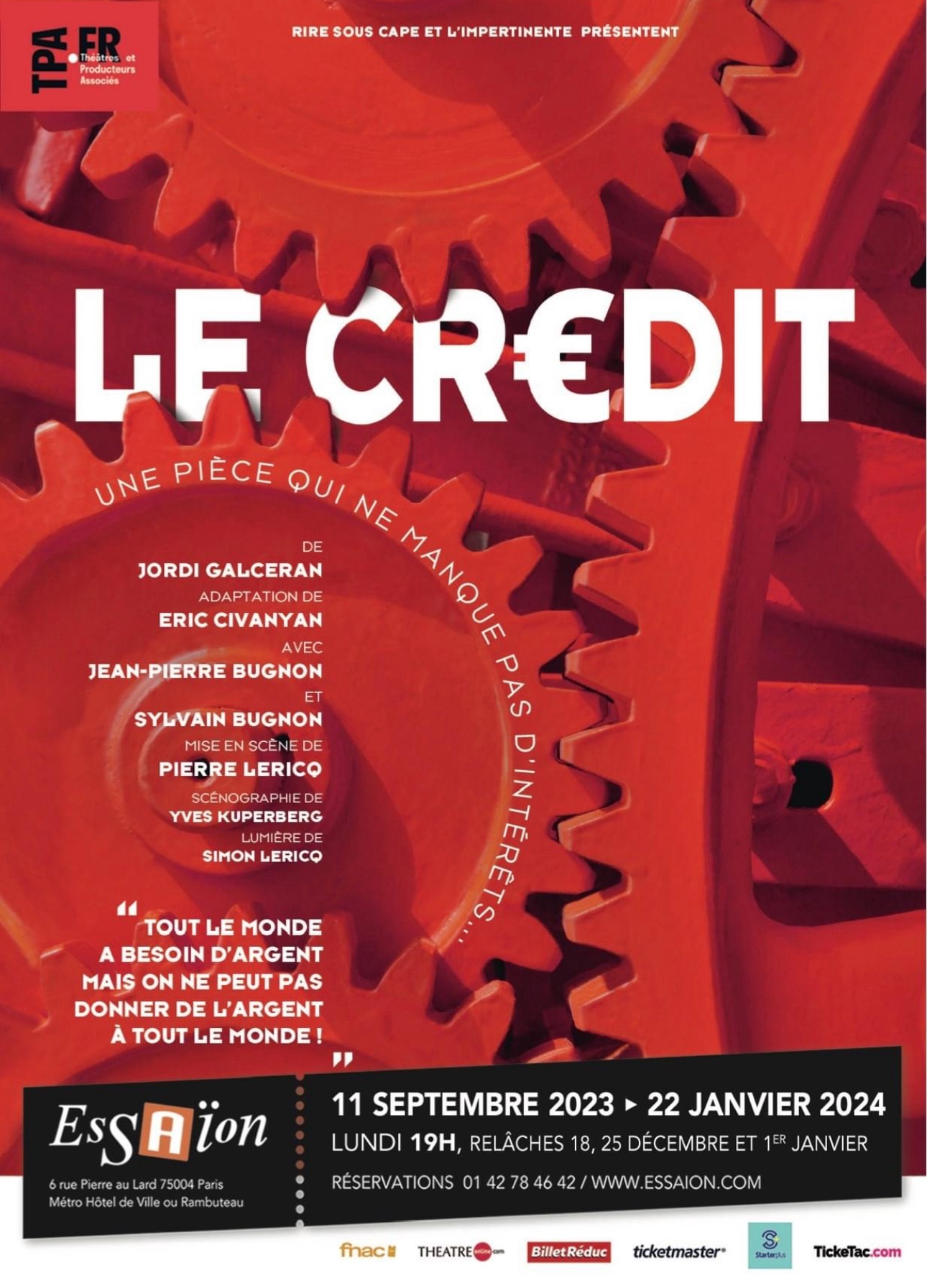 « Le Crédit » à L’Essaïon Théâtre