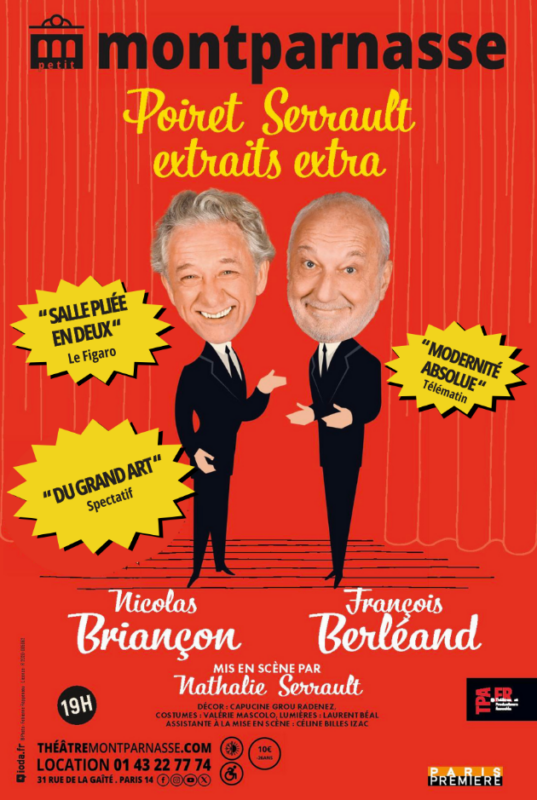 «&nbsp;Poiret/Serrault : Extraits Extra&nbsp;» au Théâtre du Petit Montparnasse