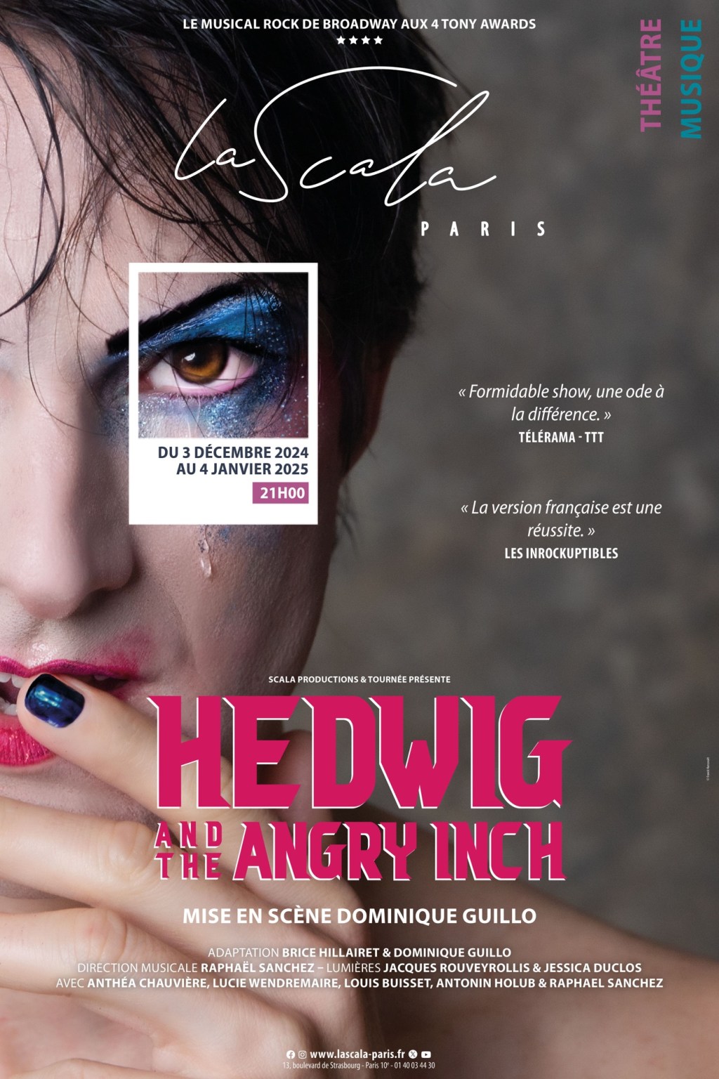 «&nbsp;Hedwig And The Angry Inch&nbsp;» à La Scala&nbsp;Paris