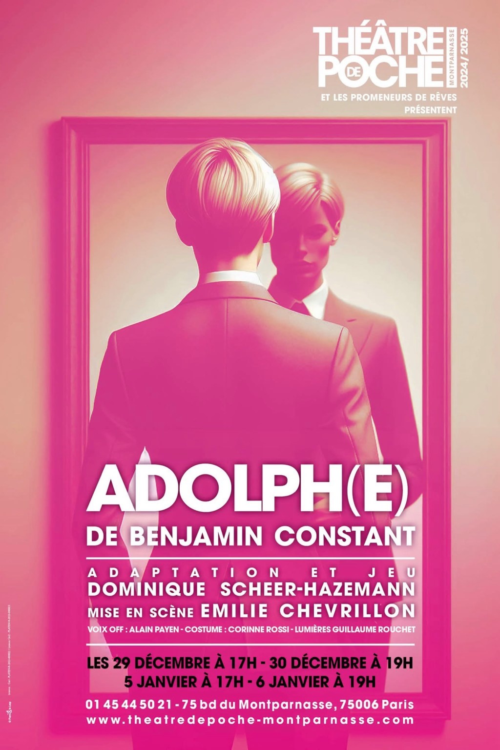«&nbsp;Adolph(e)&nbsp;» au Théâtre de Poche&nbsp;Montparnasse