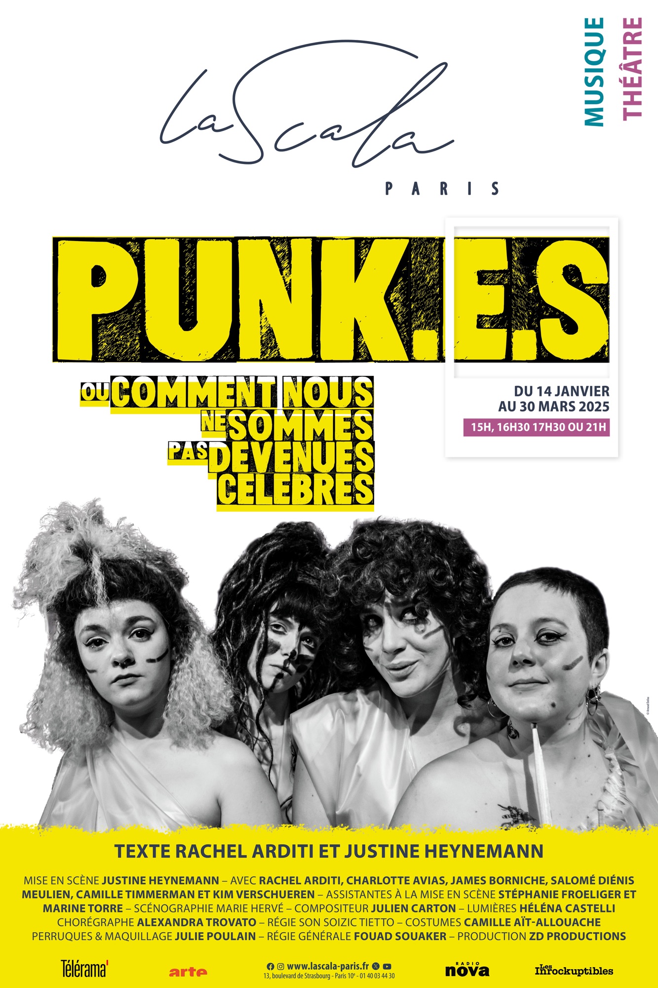 «&nbsp;PUNK.E.S ou comment nous ne sommes pas devenues célèbres&nbsp;» à La Scala Paris