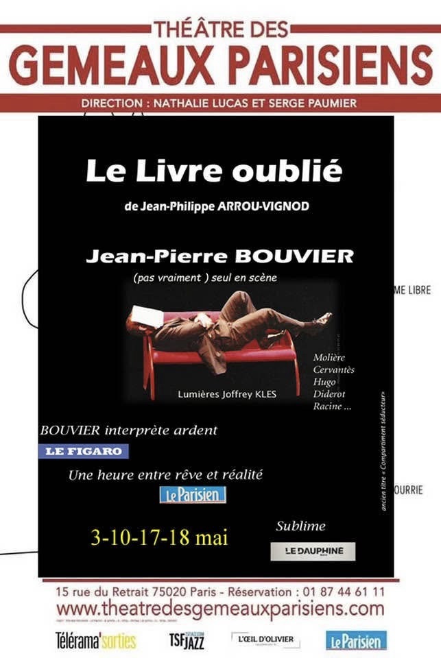 «&nbsp;Le Livre Oublié&nbsp;» au Théâtre Des Gémeaux Parisiens