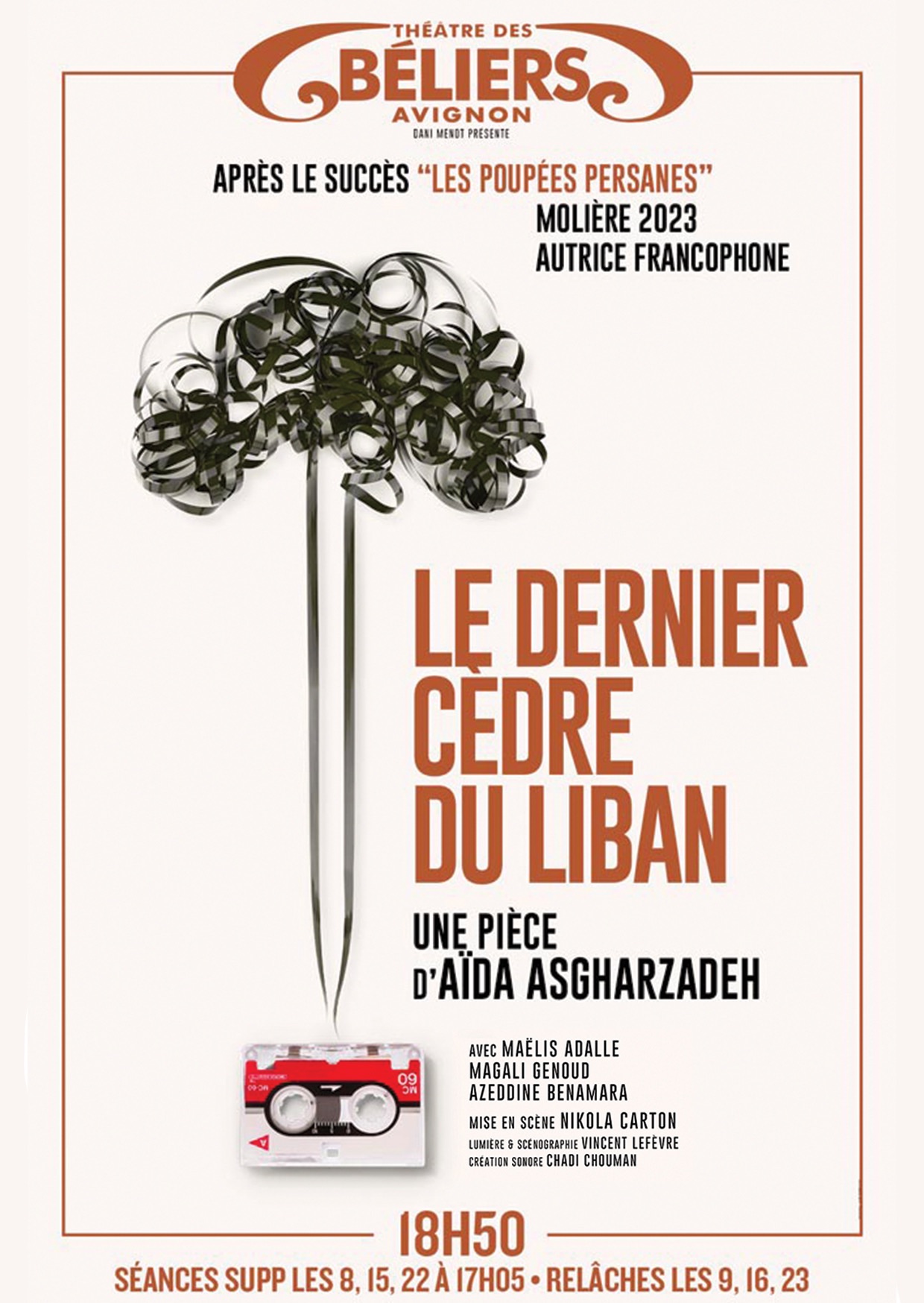 «&nbsp;Le Dernier Cèdre du Liban&nbsp;» au Théâtre des Béliers Avignon