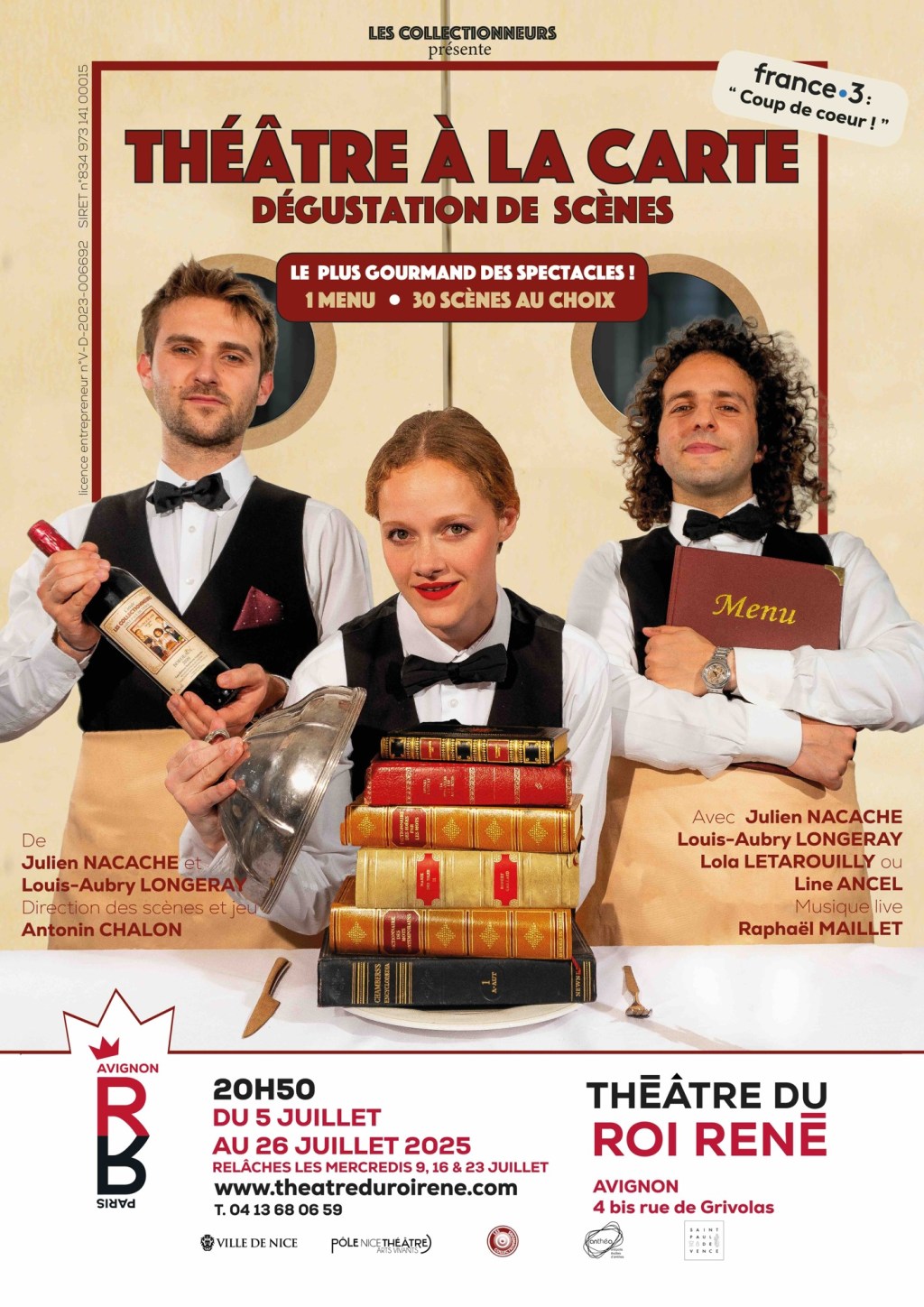 «&nbsp;Théâtre à La Carte&nbsp;» au Théâtre Du Roi&nbsp;René