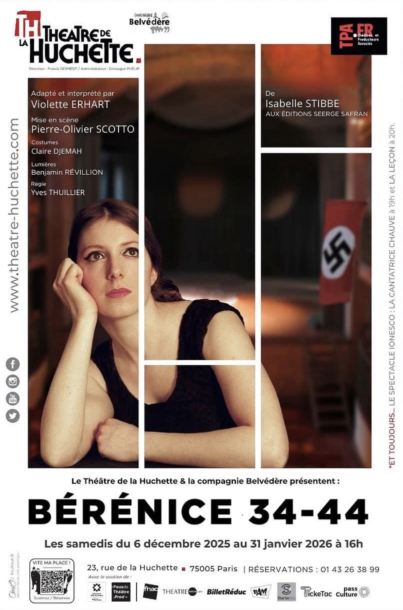 «&nbsp;Bérénice 34-44&nbsp;» au Théâtre de La Huchette