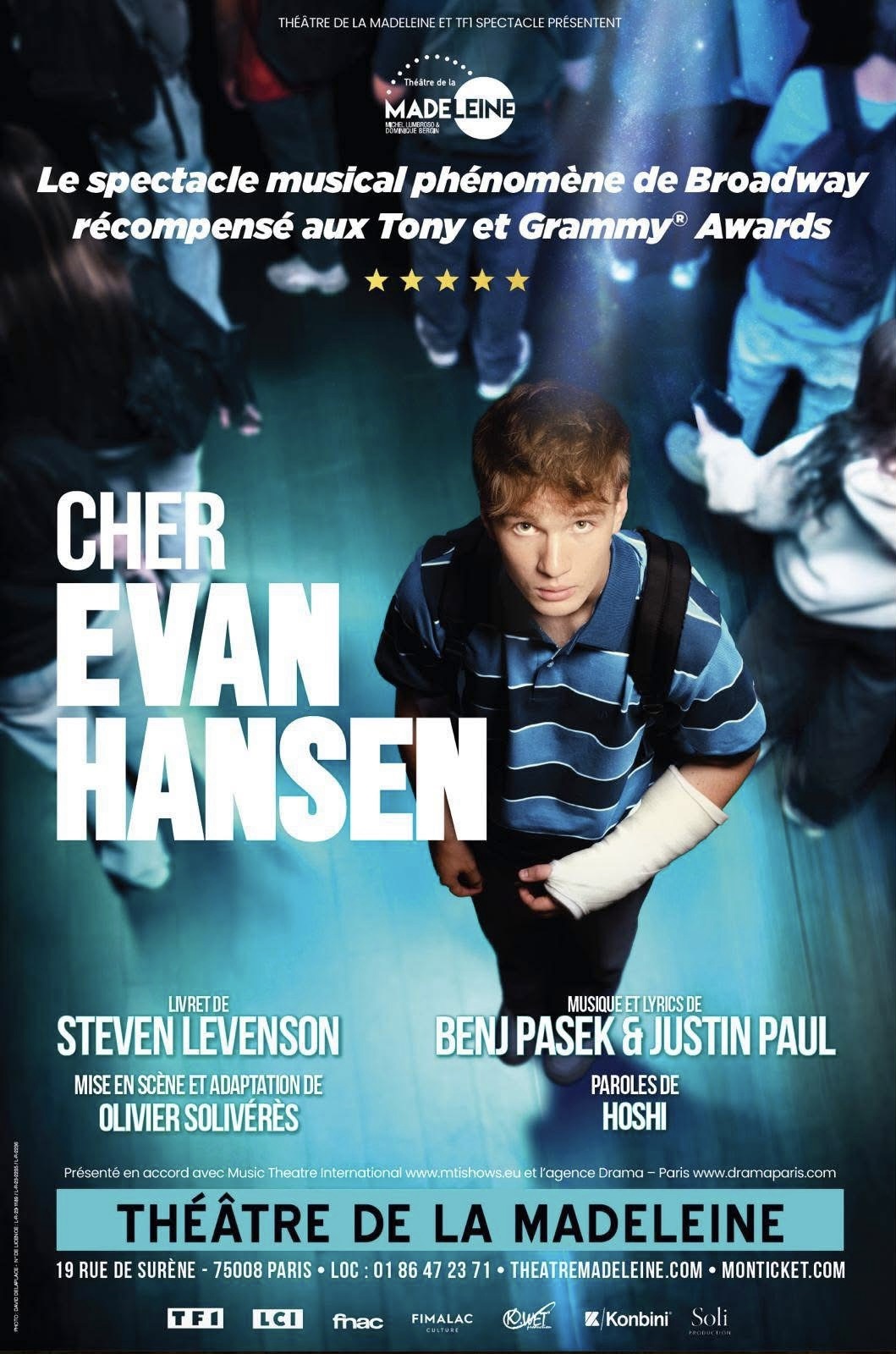 «&nbsp;Cher Evan Hansen&nbsp;» au Théâtre de La Madeleine