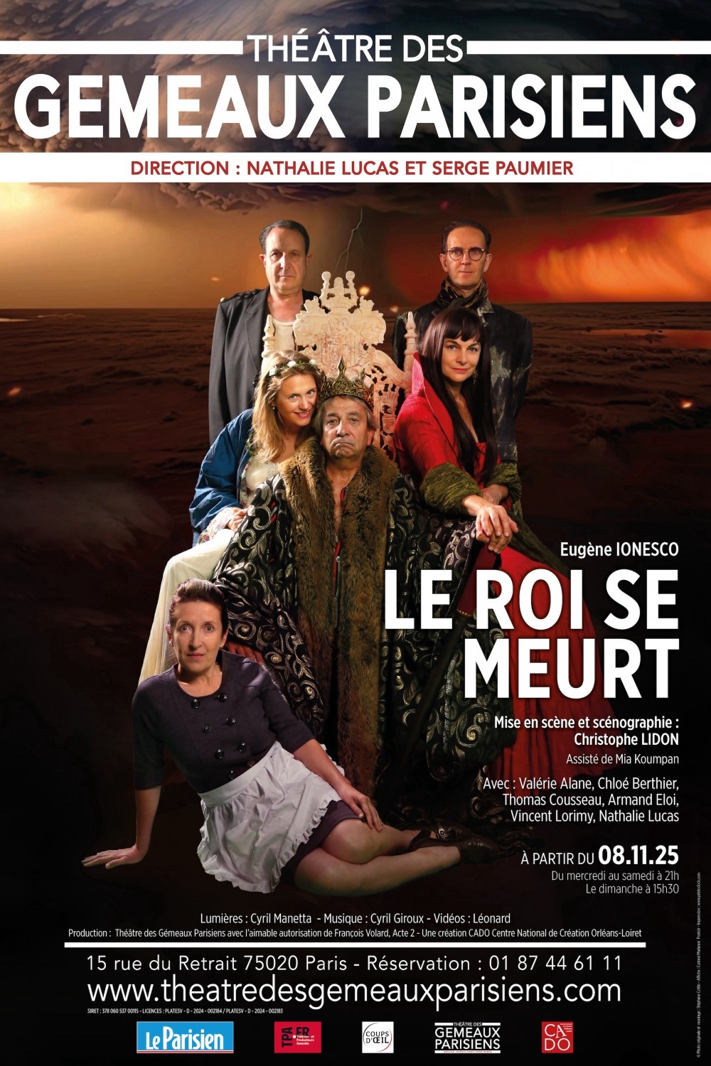 «&nbsp;Le Roi Se Meurt&nbsp;» au Théâtre Des Gémeaux Parisiens