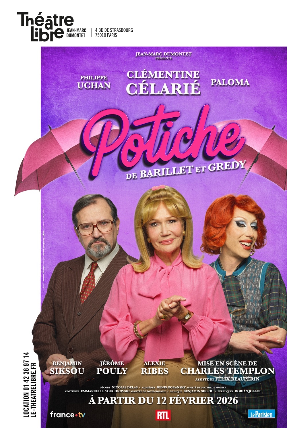«&nbsp;Potiche&nbsp;» au Théâtre&nbsp;Libre