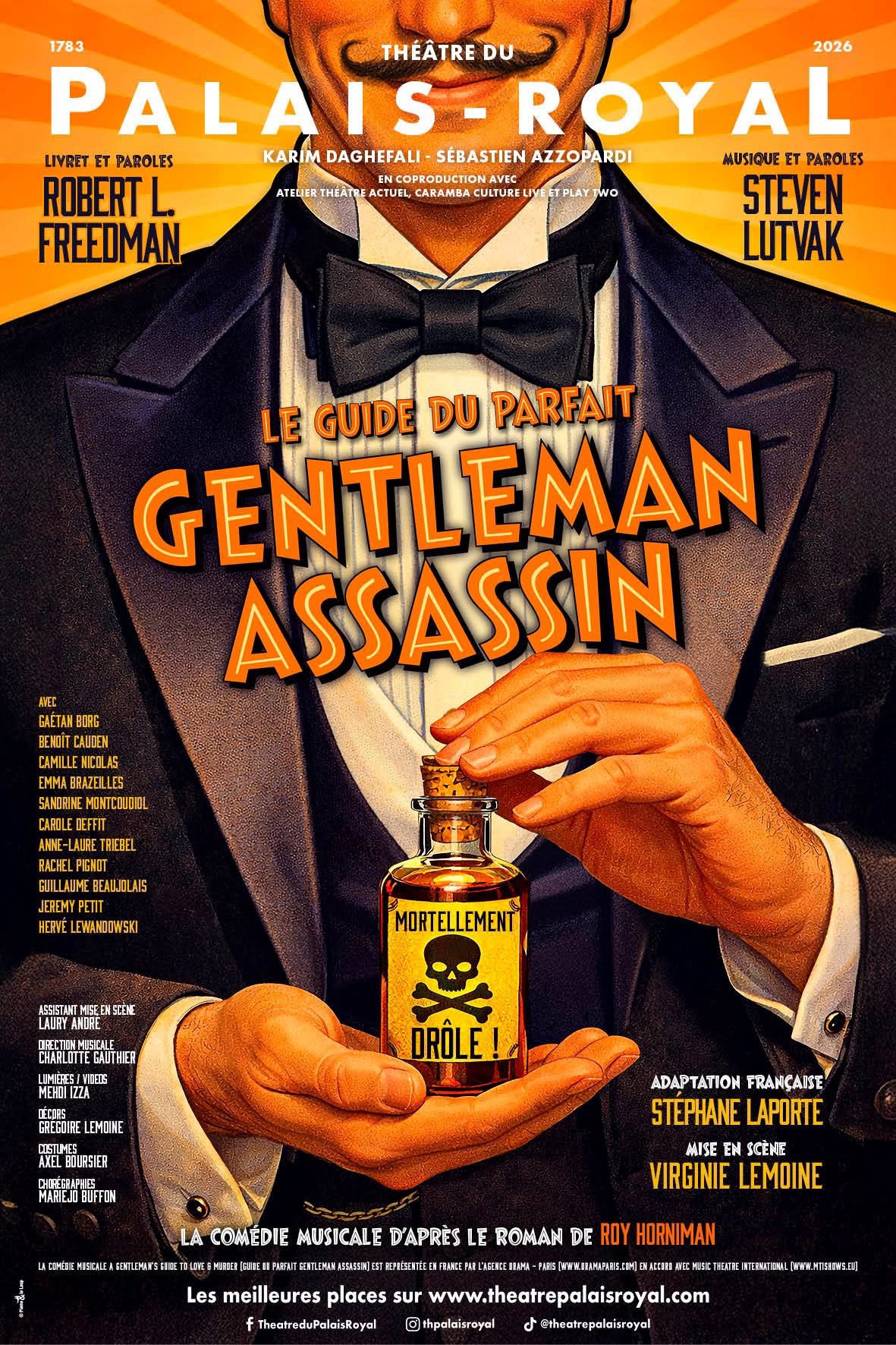 «&nbsp;Le Guide Du Parfait Gentleman Assassin&nbsp;» au Théâtre du Palais Royal