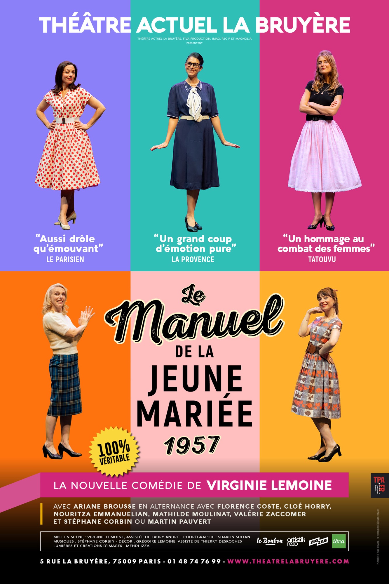 «&nbsp;Le Manuel de La Jeune Mariée 1957&nbsp;» au Théâtre Actuel La Bruyère